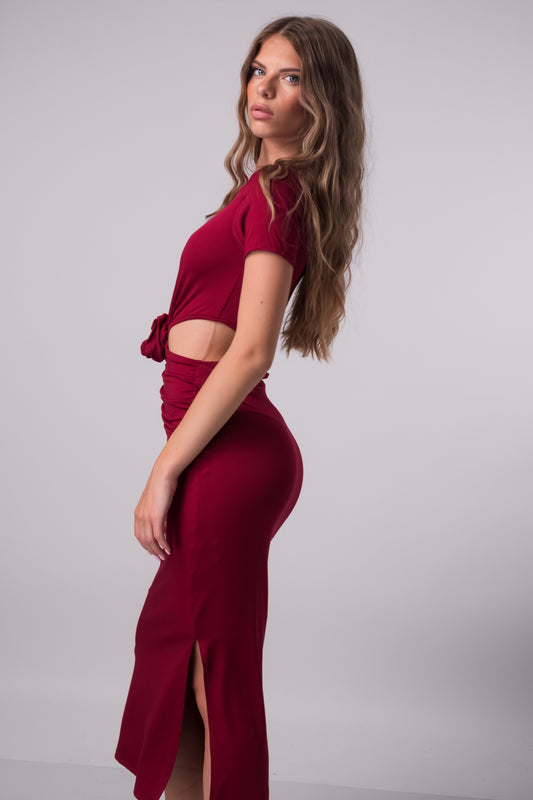 ABITO CUT-OUT MIDI