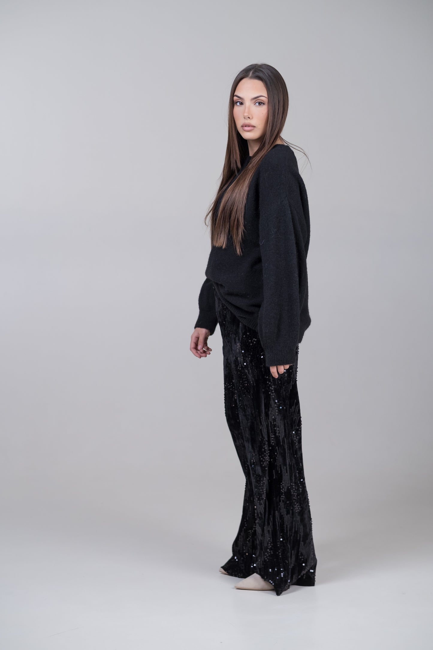 Pullover oversize misto lana