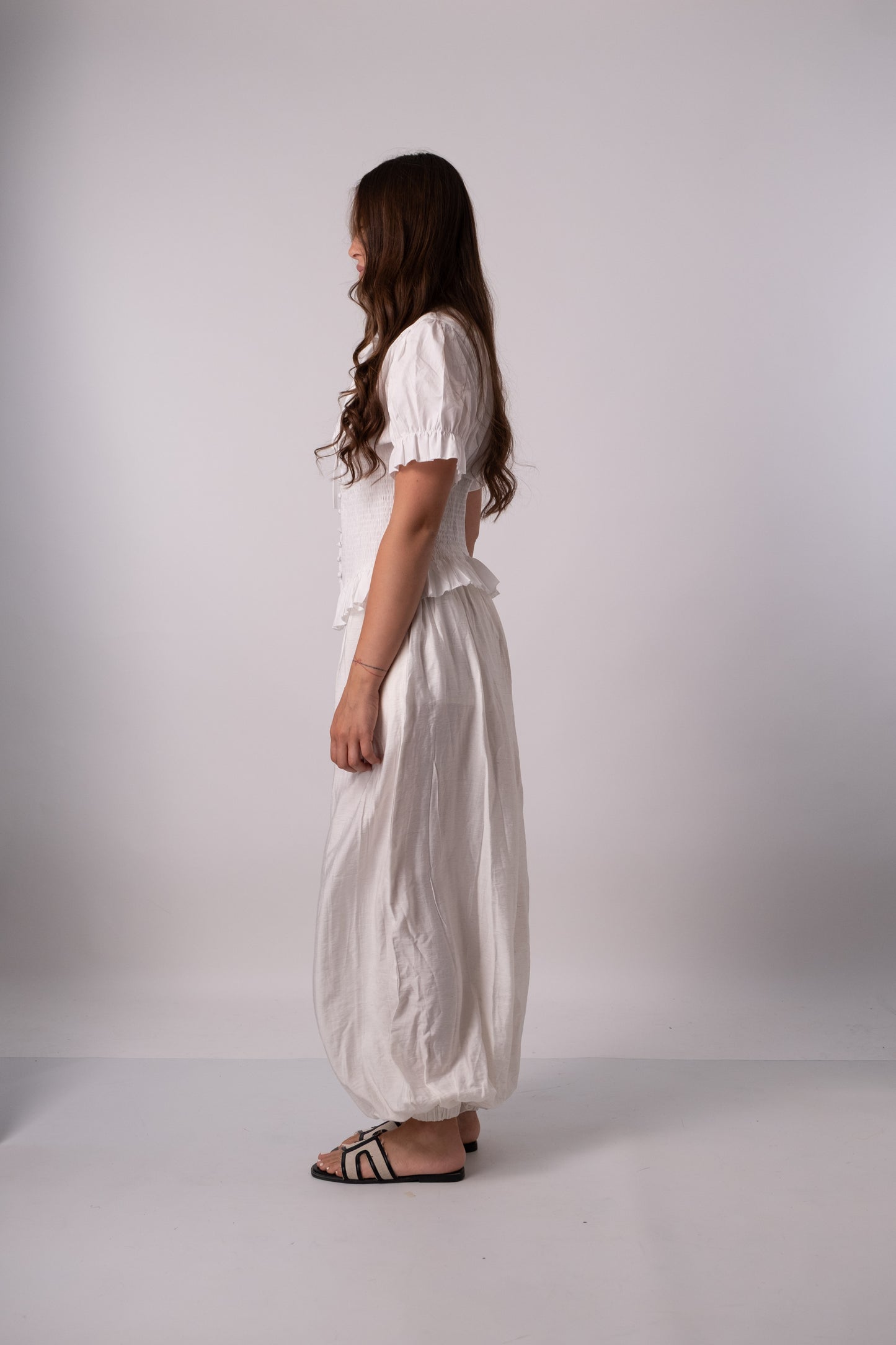 PANTALONE BALLON FIT LINO