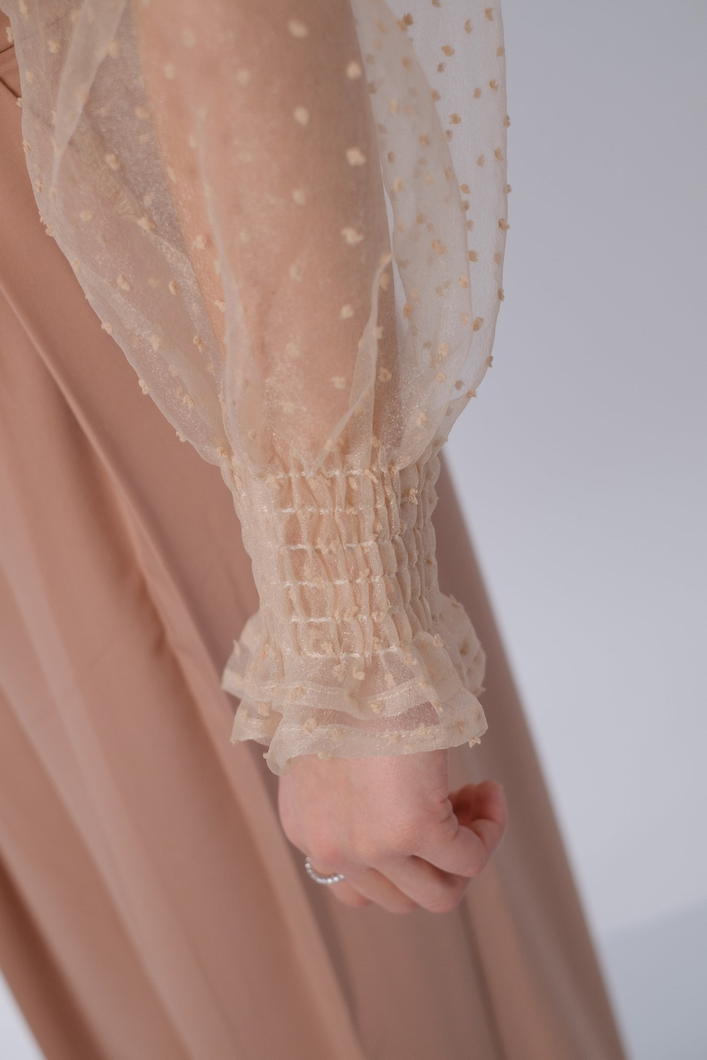 Camicia in tulle a púa