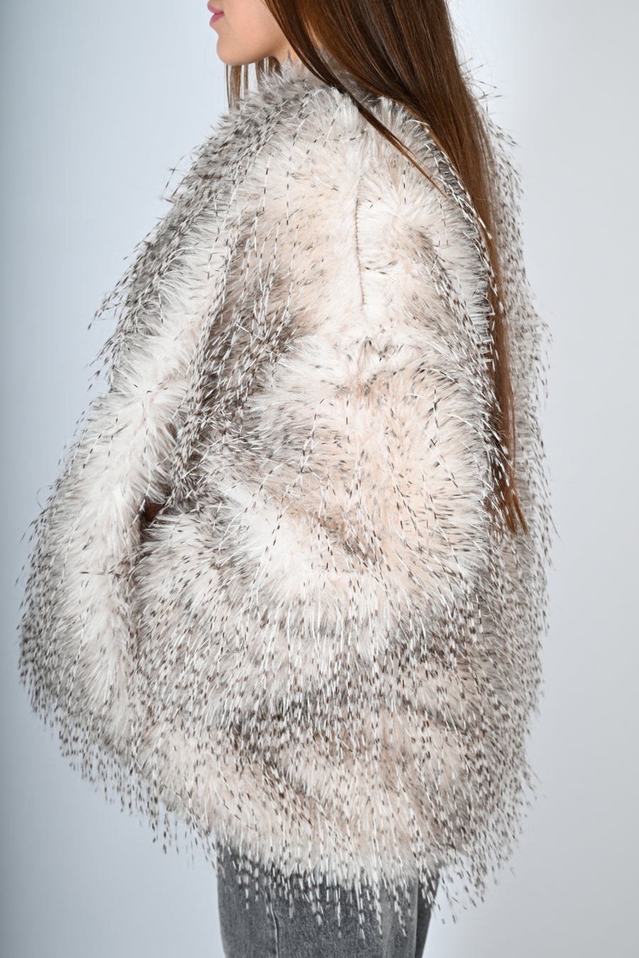 Eco pelliccia a spino