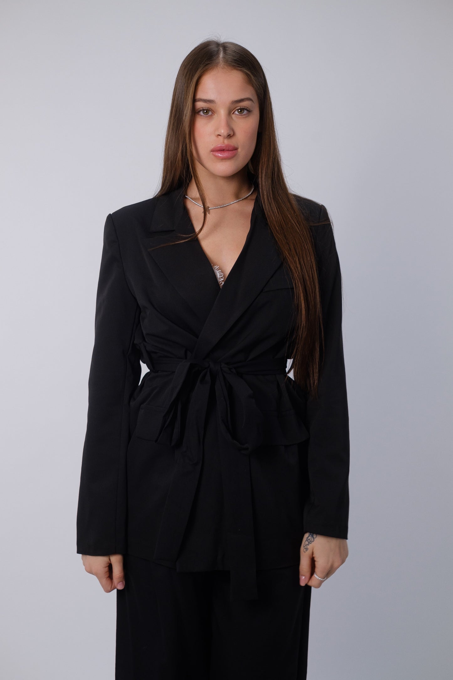 Tailleur con cintura