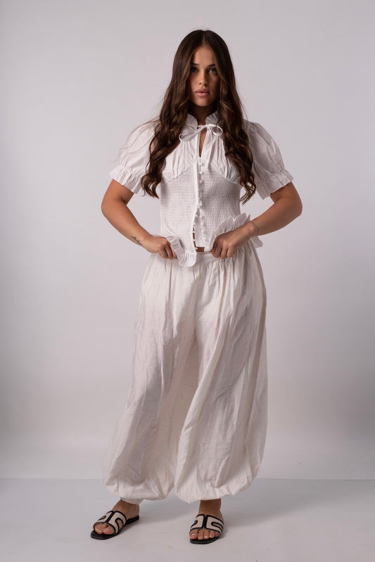 PANTALONE BALLON FIT LINO