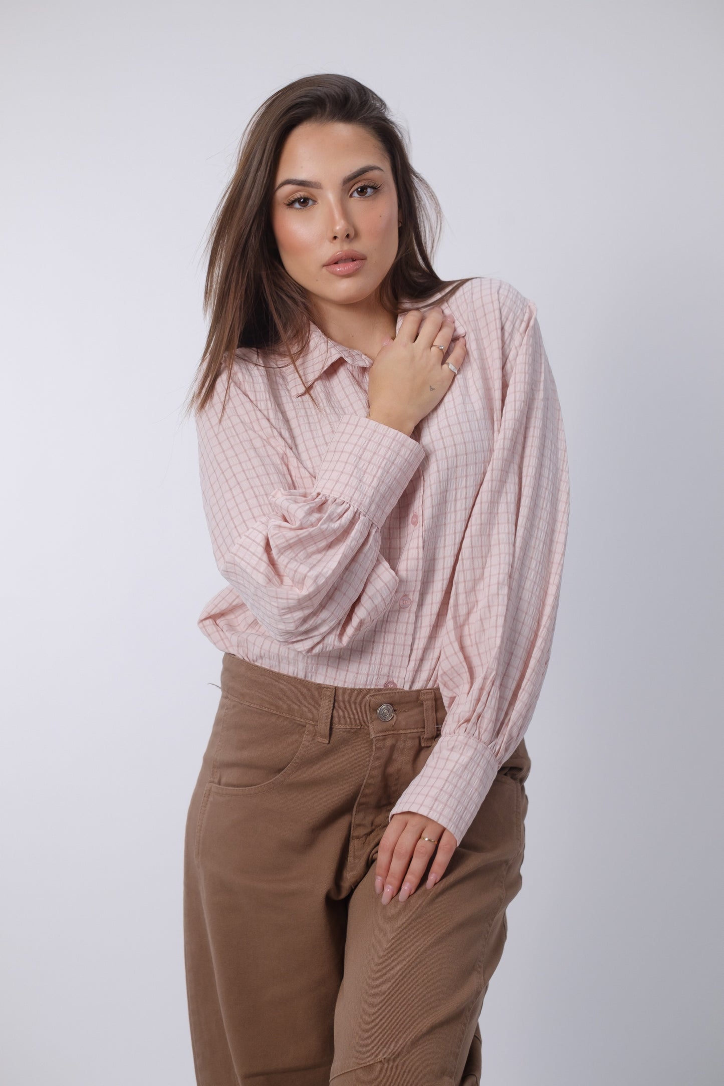 Camicia morbida a quadri