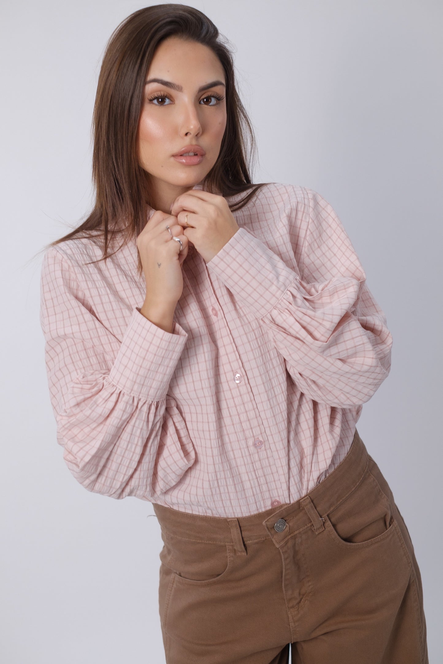 Camicia morbida a quadri