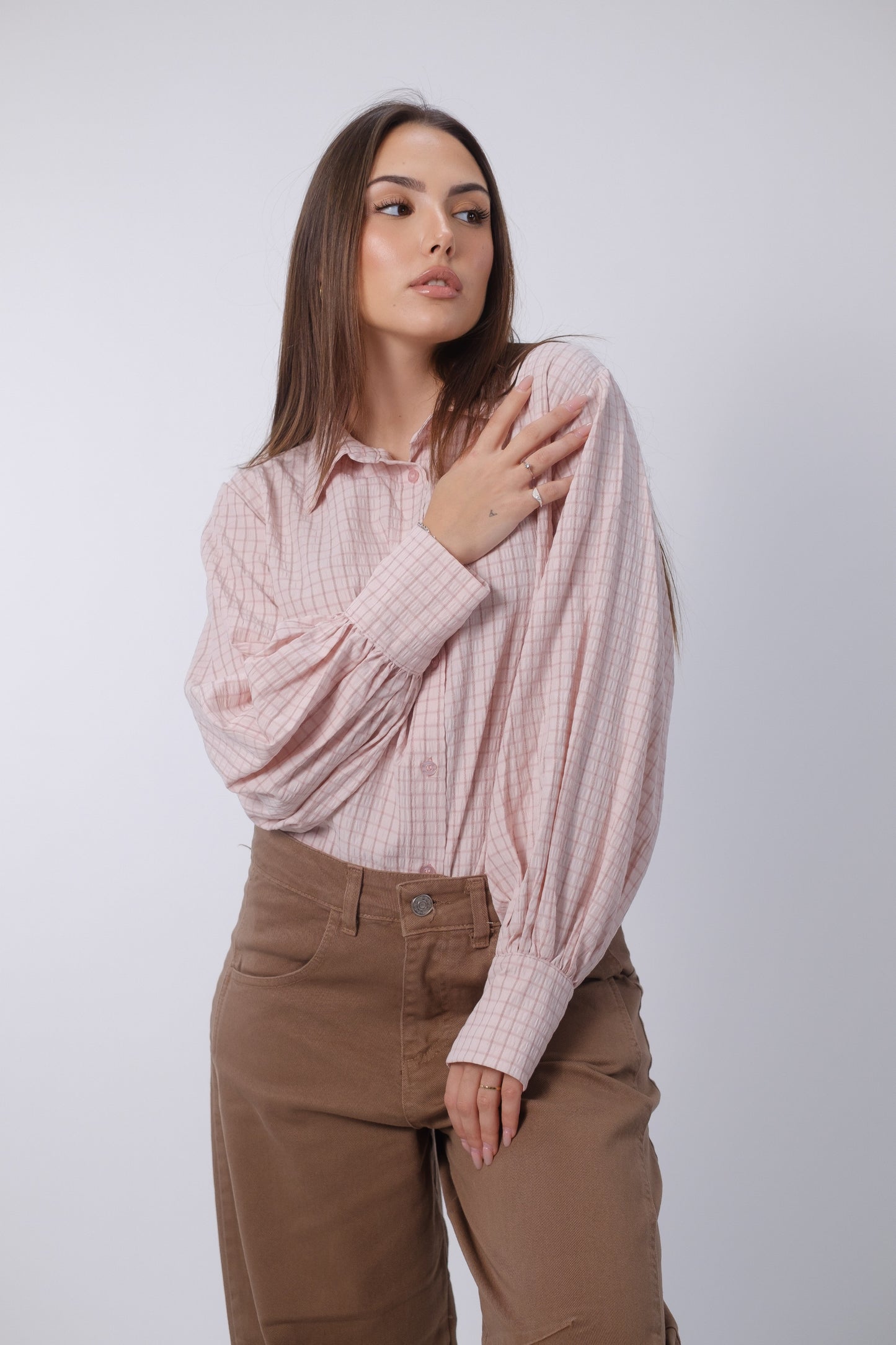 Camicia morbida a quadri