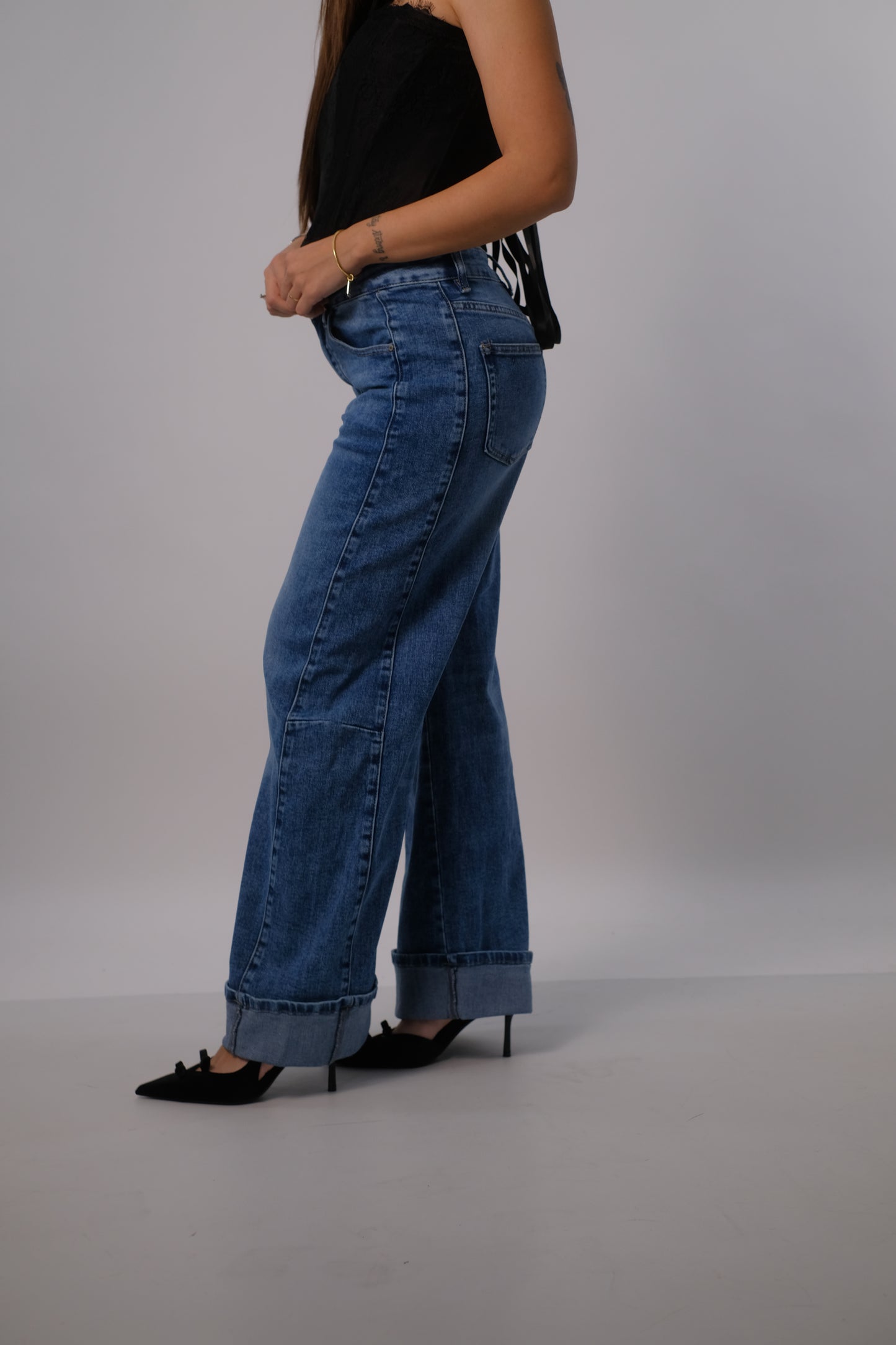 Denim mom fit