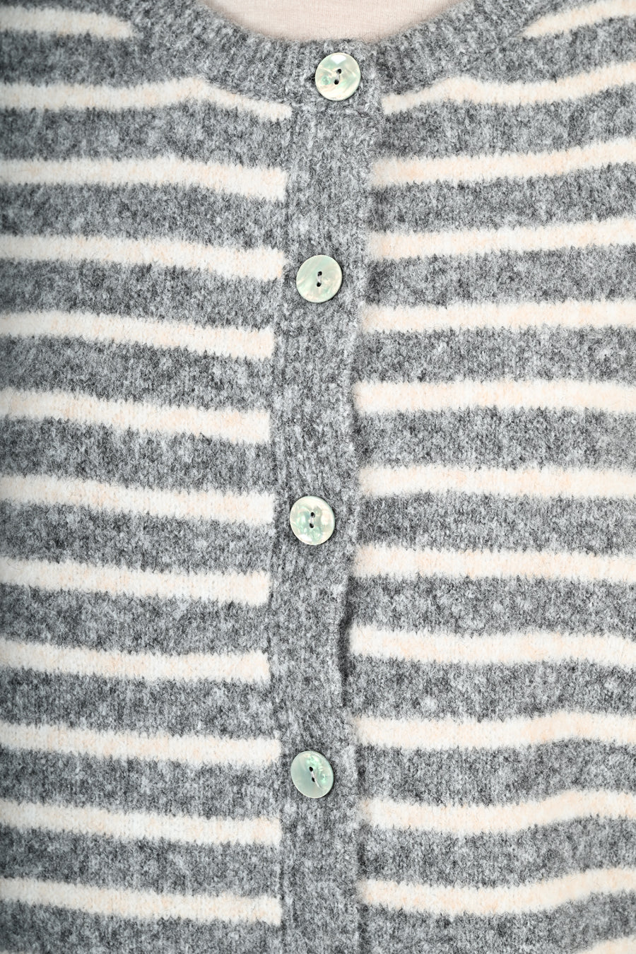 Gilet in lana a righe