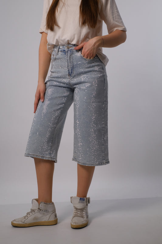 Denim total strass
