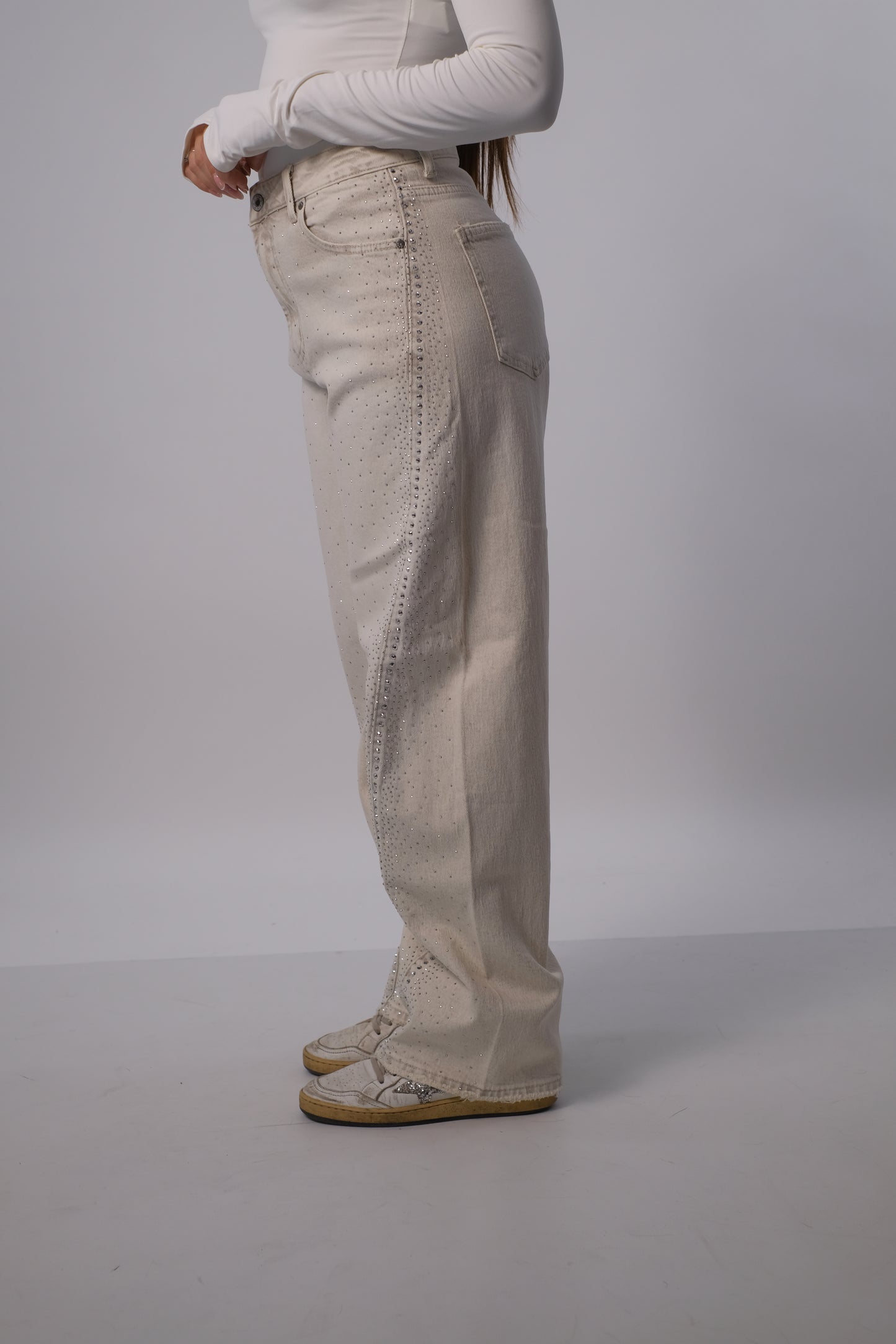 Denim con brillantini
