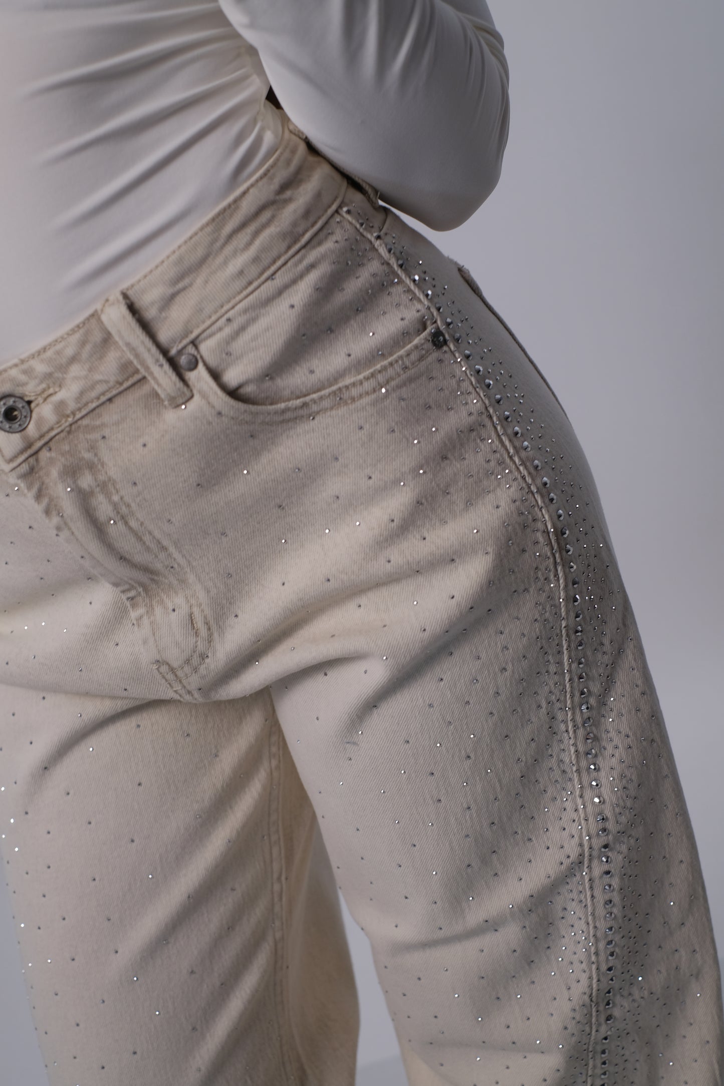 Denim con brillantini