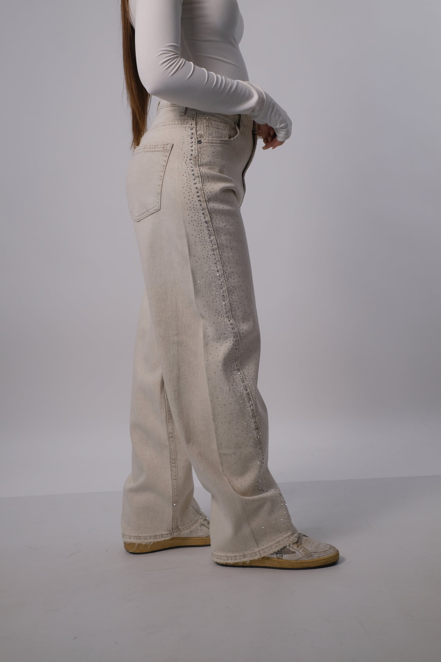 Denim con brillantini