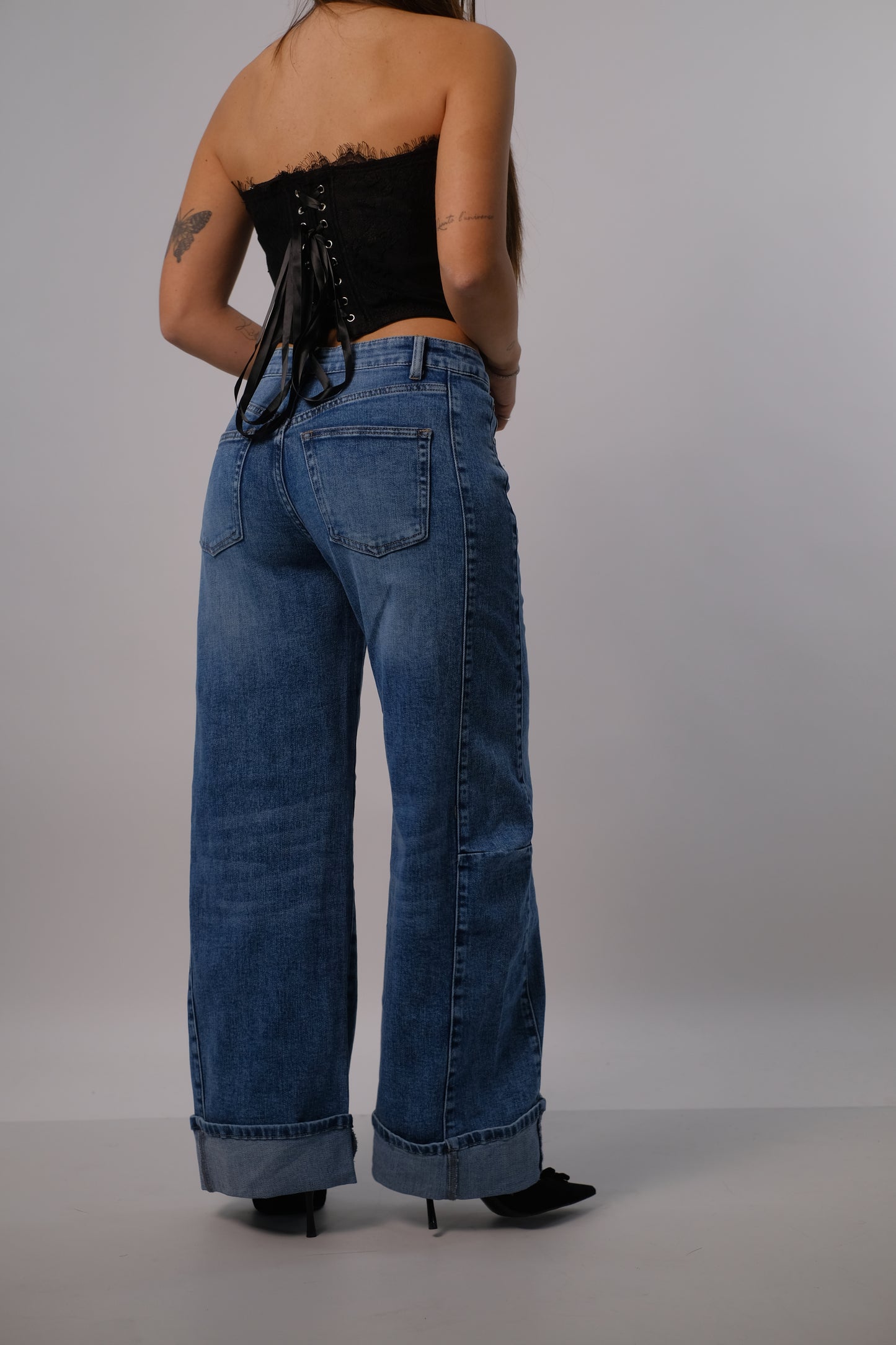 Denim mom fit