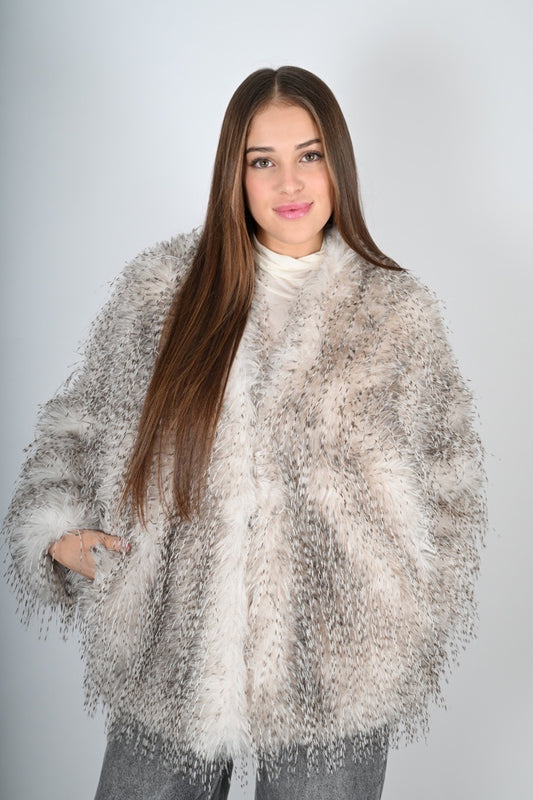 Eco pelliccia a spino