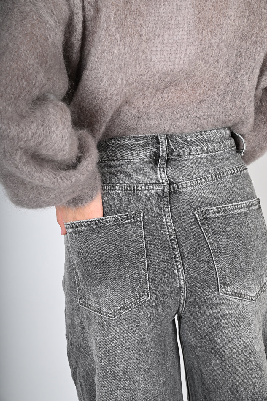 Demin criss cross ballon fit