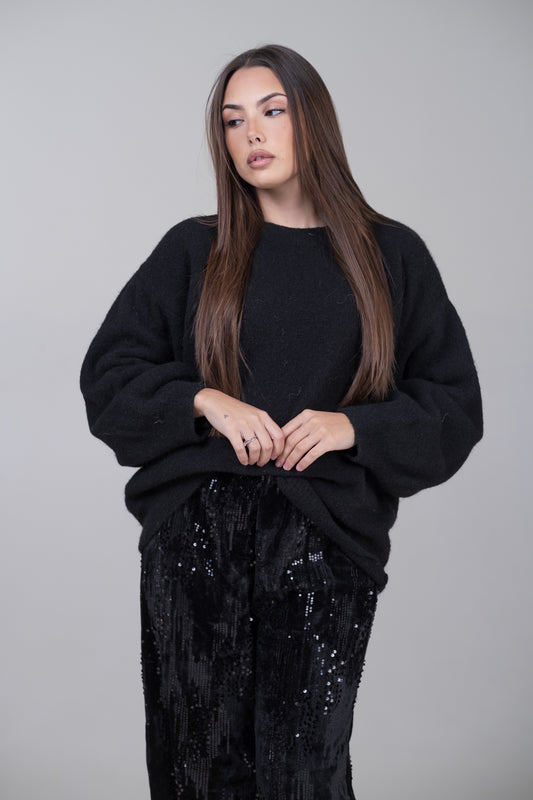Pullover oversize misto lana