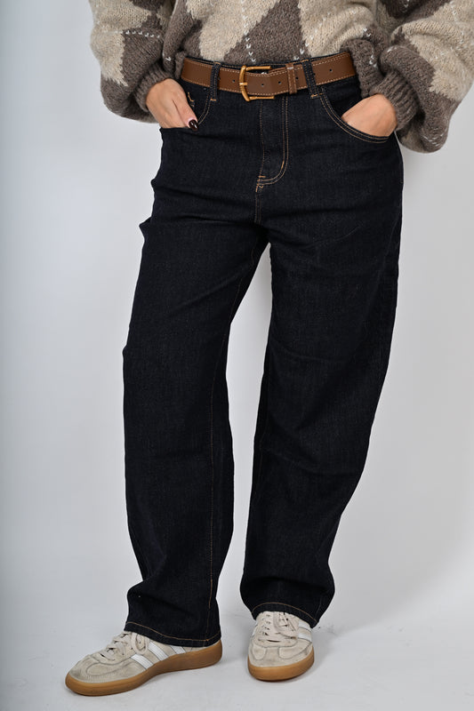 Demin mom fit lavaggio scuro