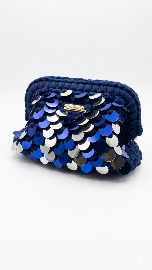 Cloe Blue navy con paillettes