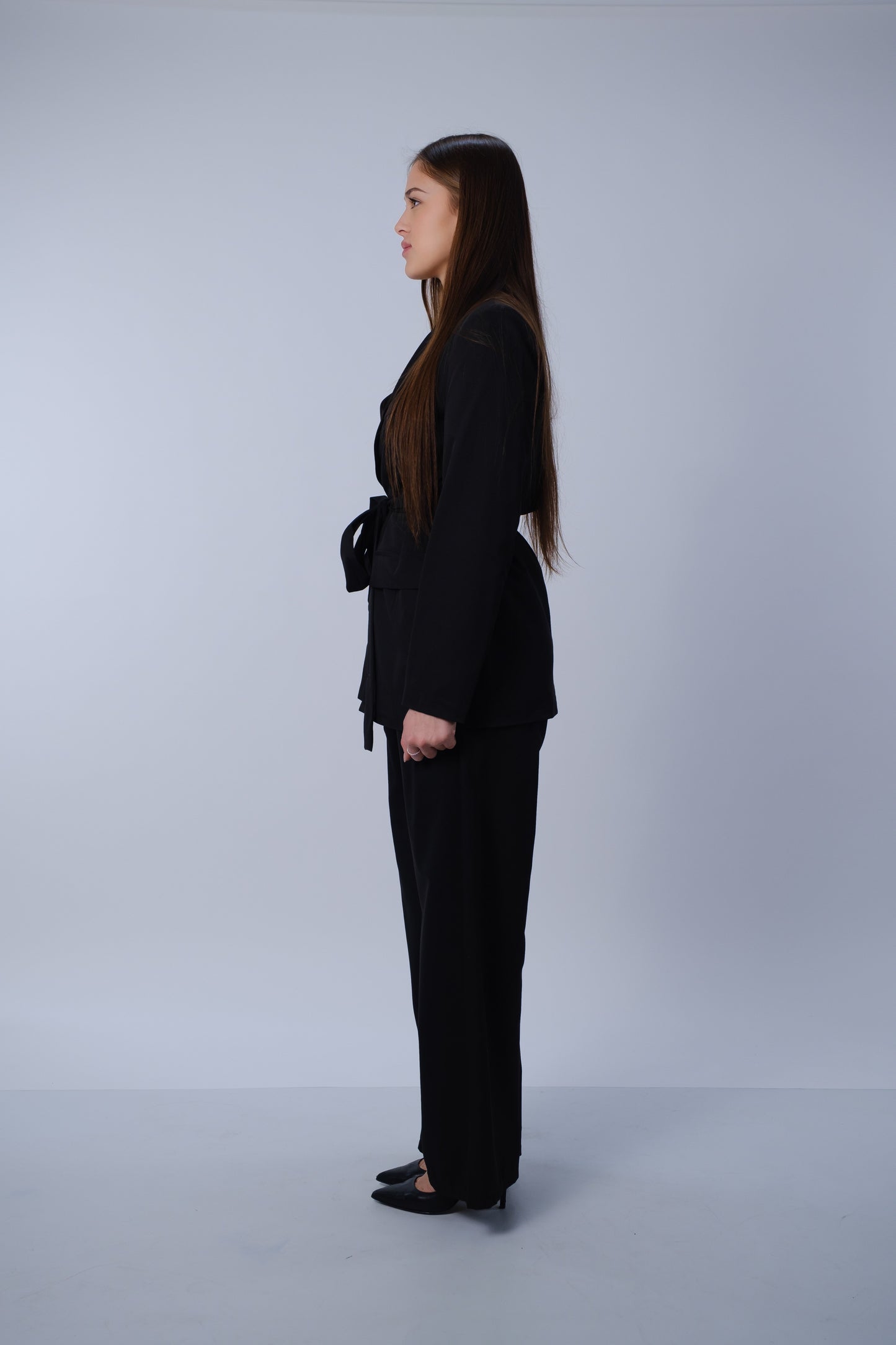 Tailleur con cintura