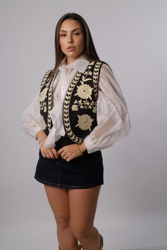 Gilet ricamato