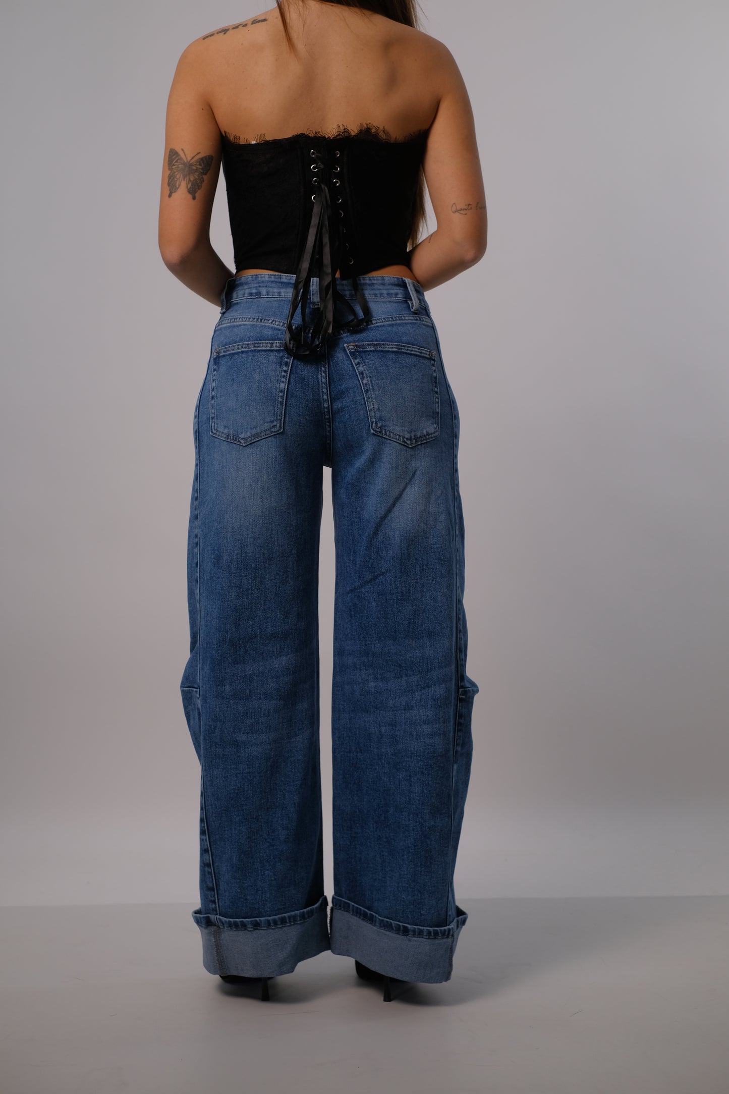 Denim mom fit