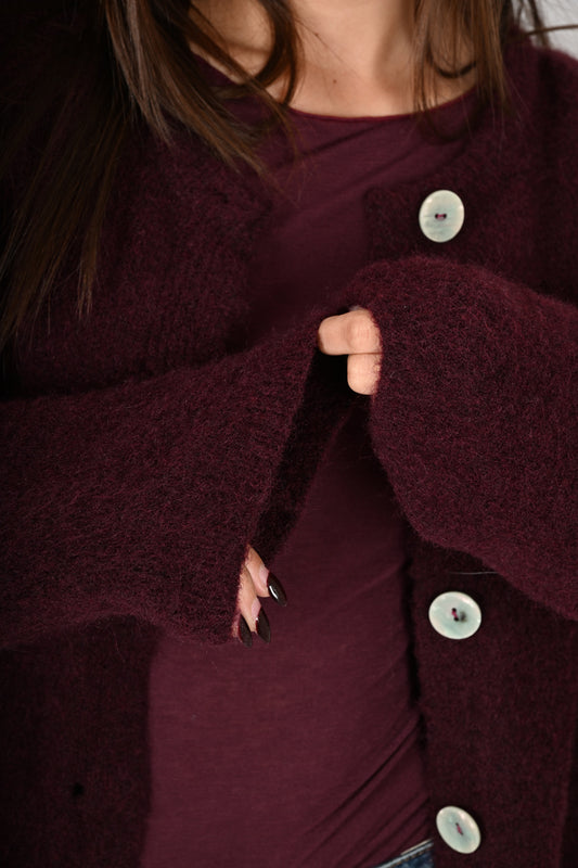 Pullover in maglia con bottoni