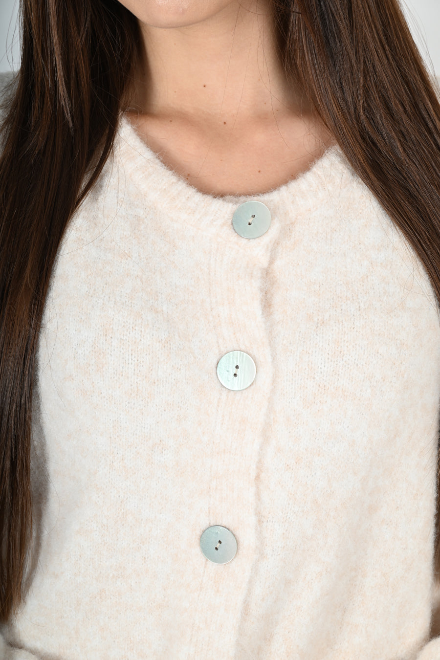 Pullover in maglia con bottoni