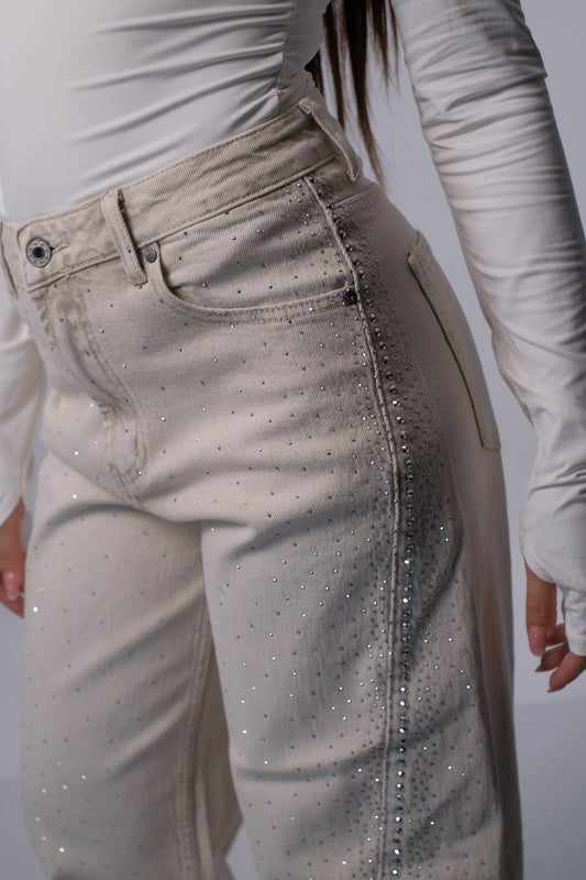 Denim con brillantini