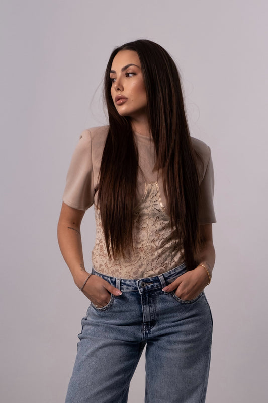 Maglia simil corsetto