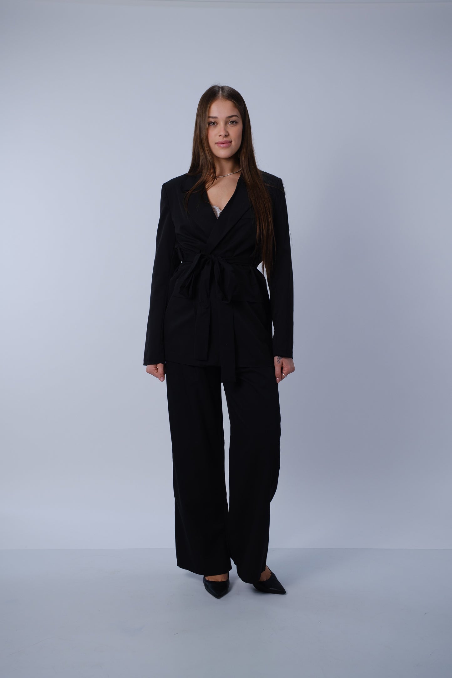 Tailleur con cintura