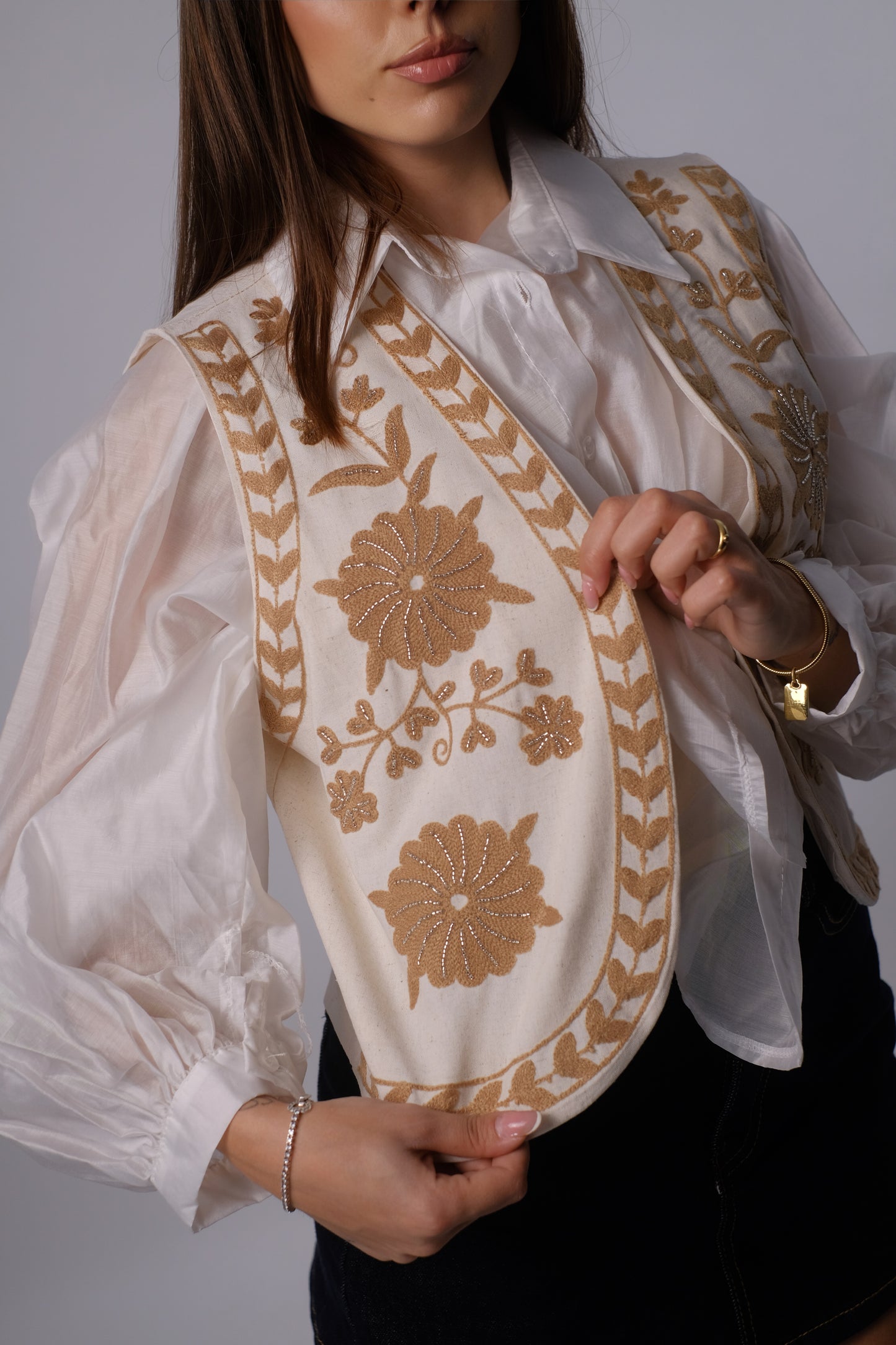 Gilet ricamato