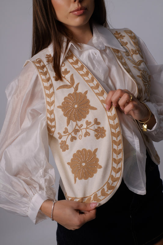 Gilet ricamato