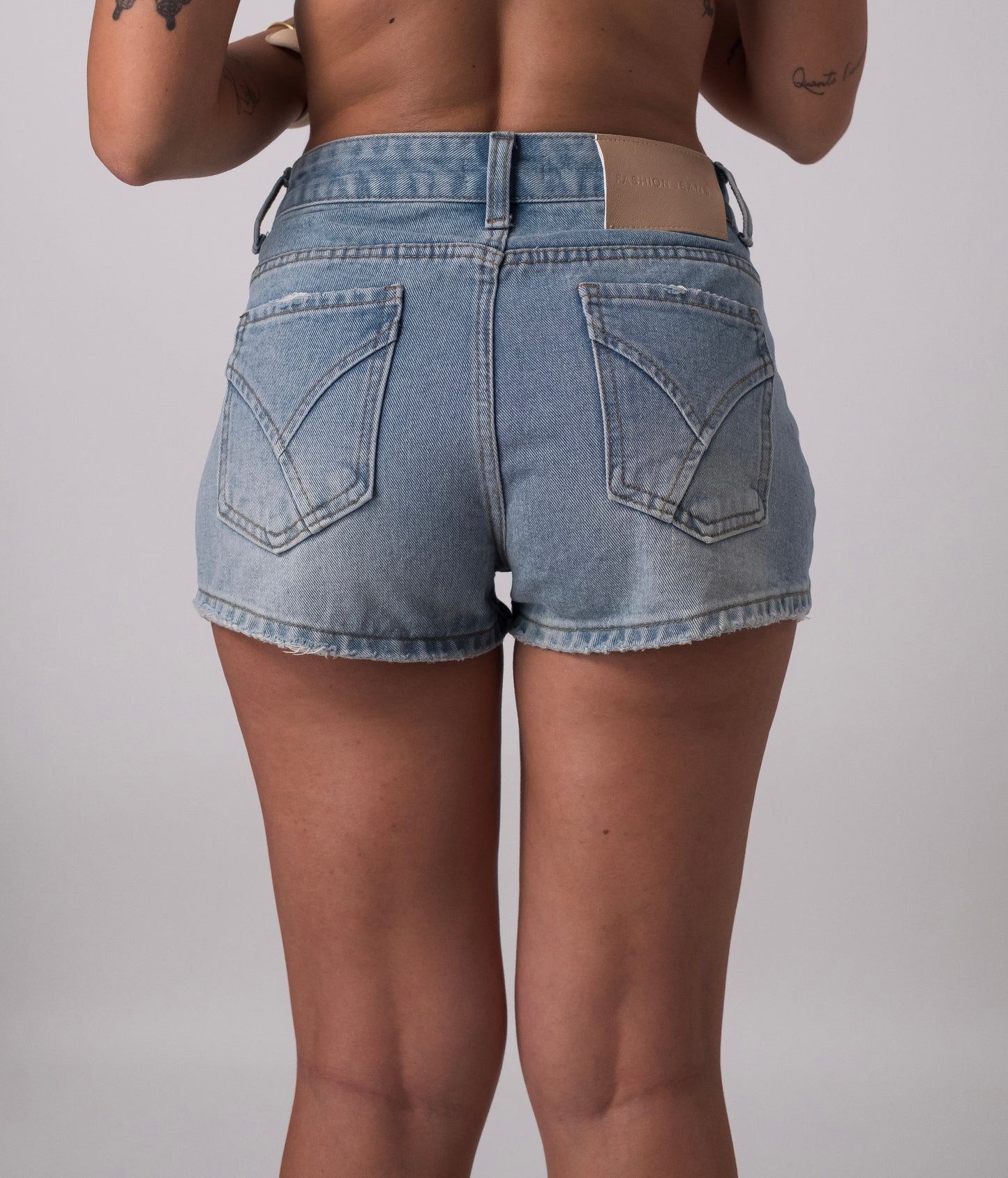 MINI SHORT LOW RISE DENIM