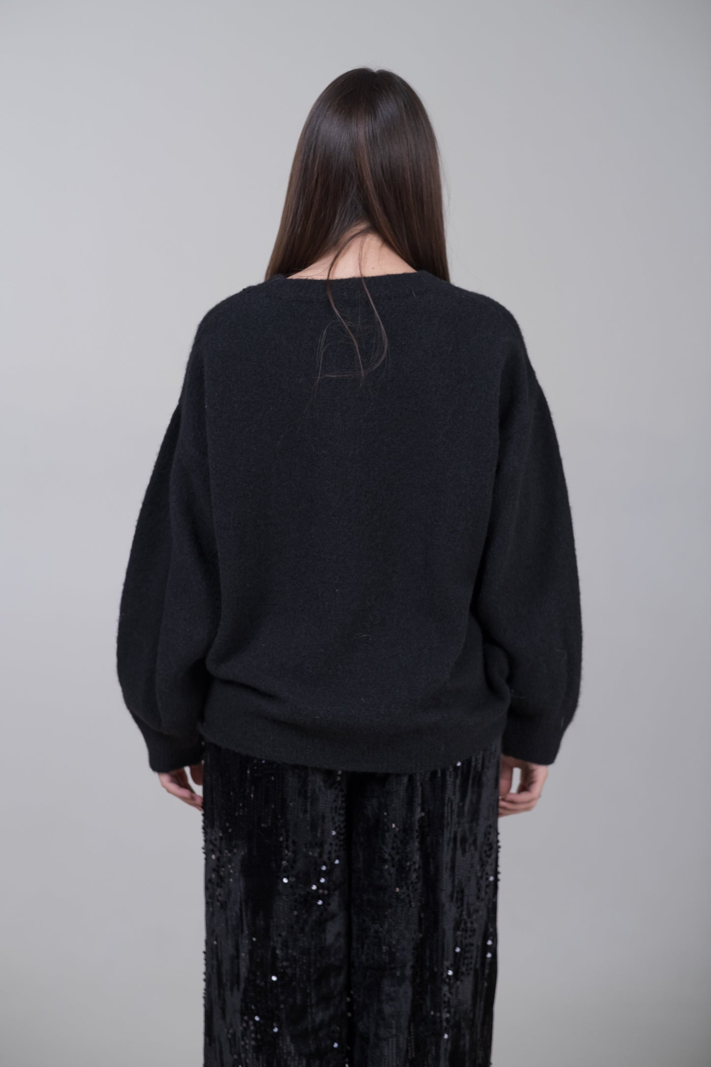 Pullover oversize misto lana