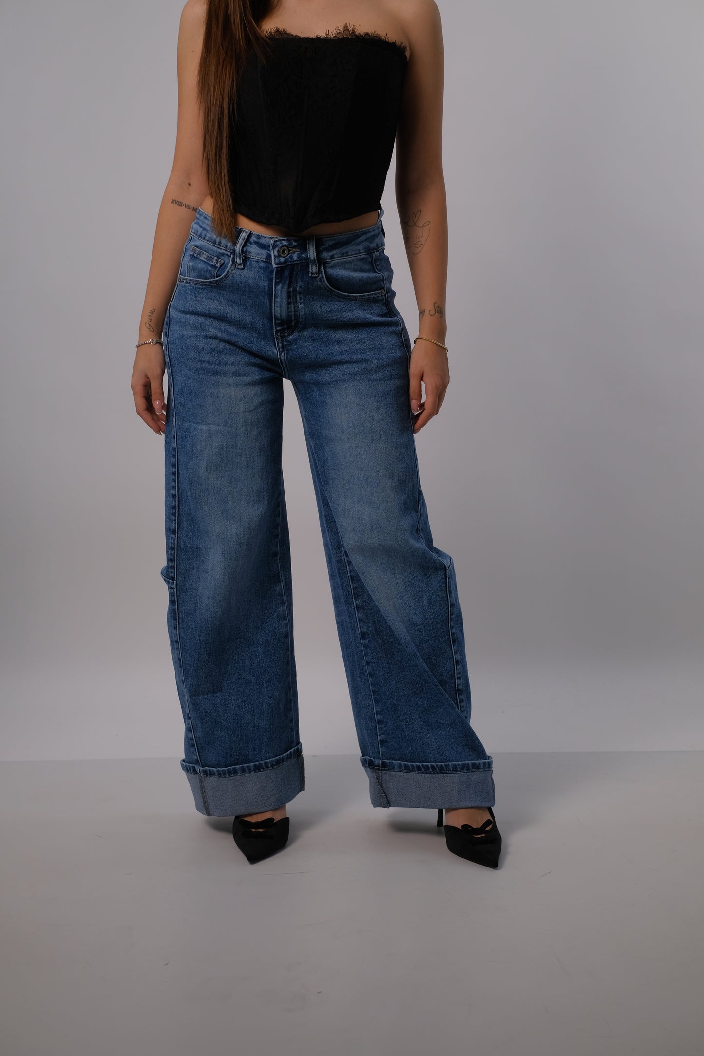 Denim mom fit
