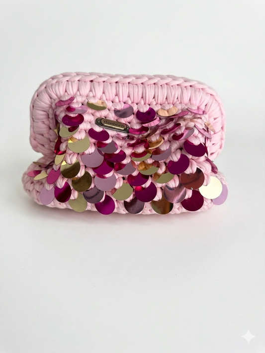 Cloe baby pink con paillettes