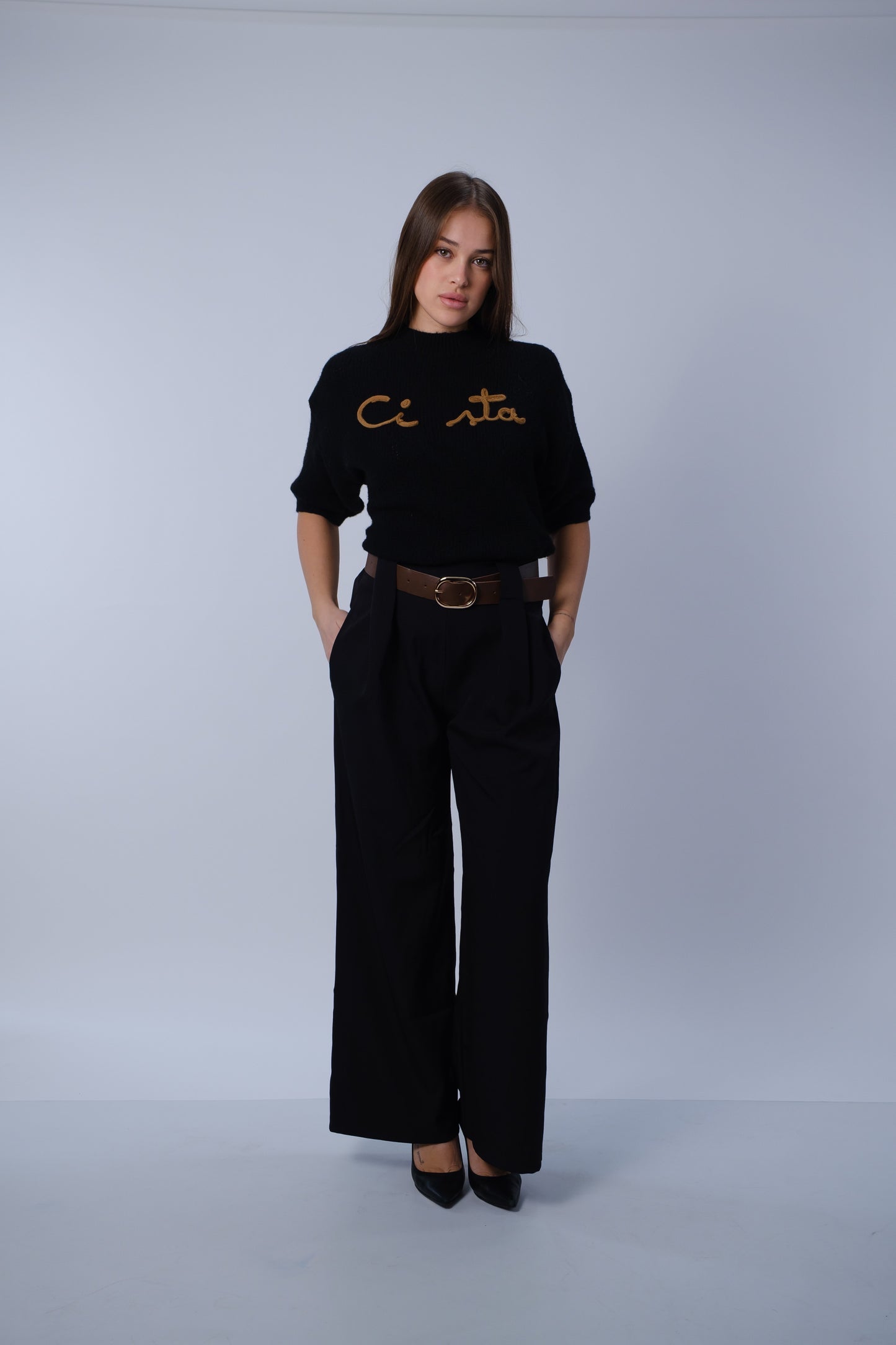 Pantalone morbido con cintura