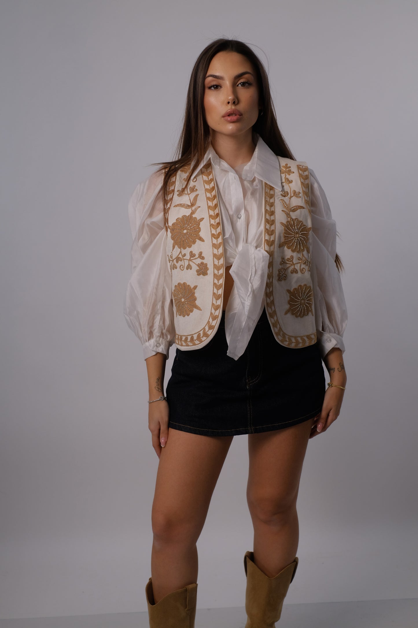 Gilet ricamato