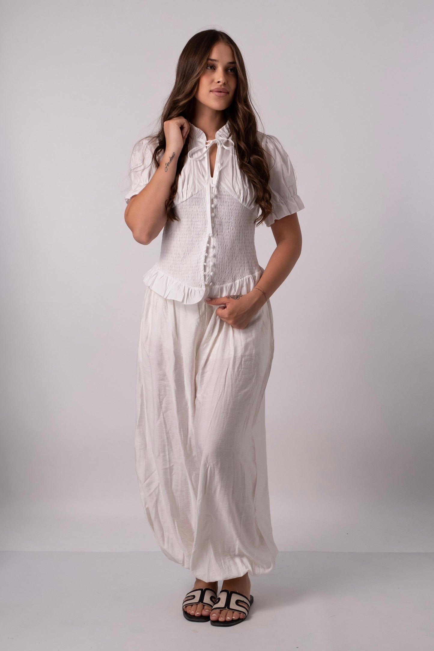PANTALONE BALLON FIT LINO