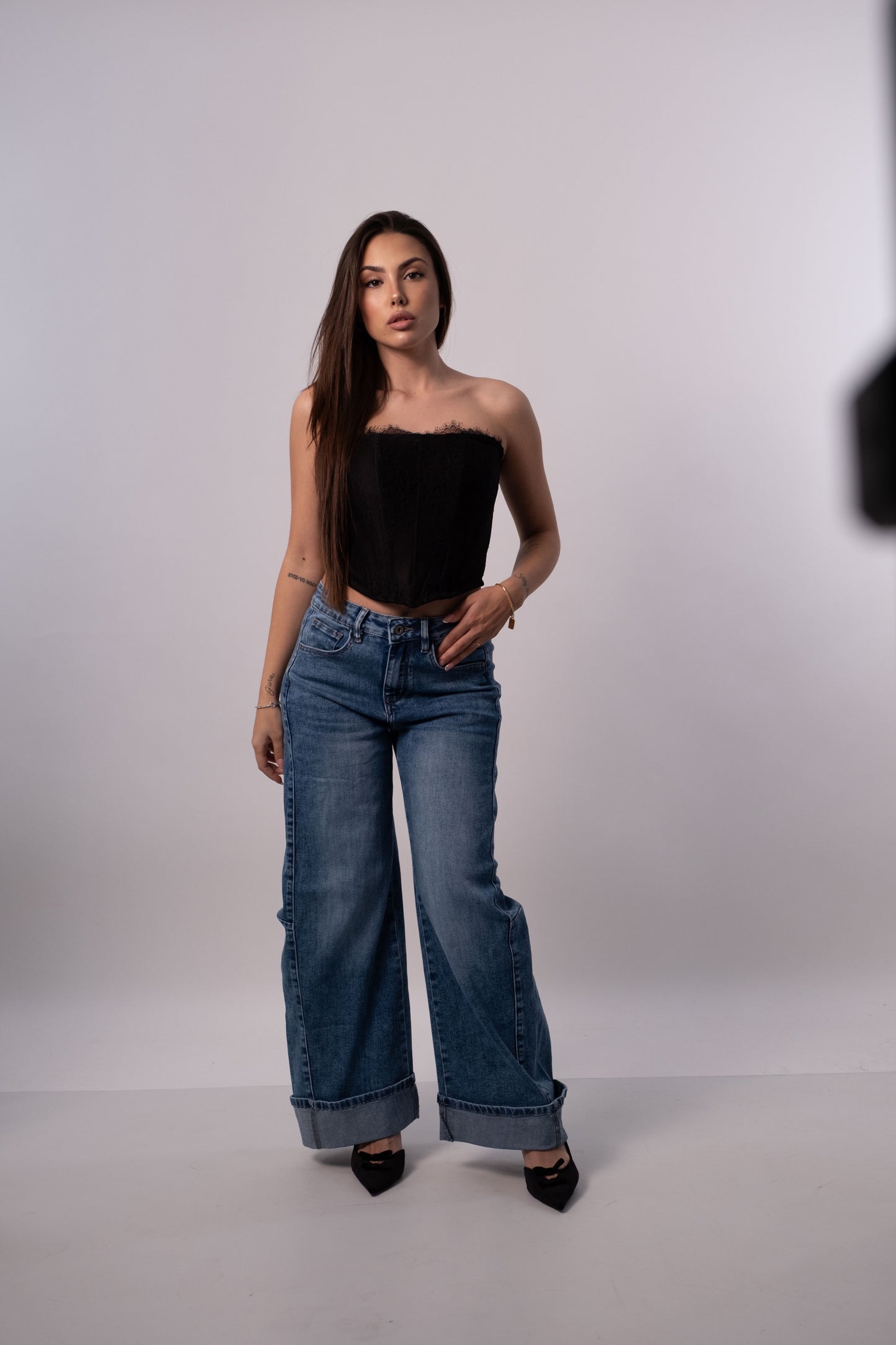 Denim mom fit